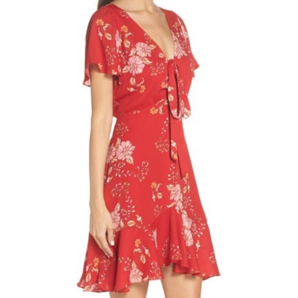 BB Dakota by Steve Madden BB Dakota Hyper Bloom Printed Minidress - Picture 4 of 5